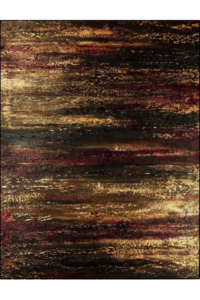 ESSENTIAL GOLD 90x70 cm NOWOCZESNY, STRUKTURALNY OBRAZ